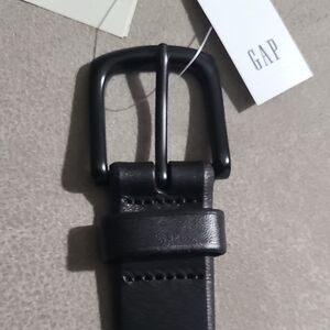 GAP Black Cow Leather Men's Belt 28 NWT‎